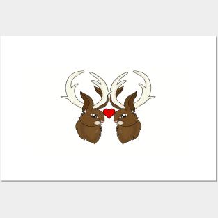 Jackalope love is real love Posters and Art